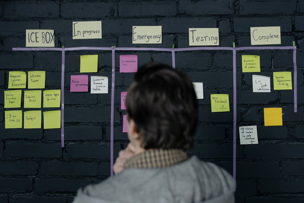 Project management kanban board software