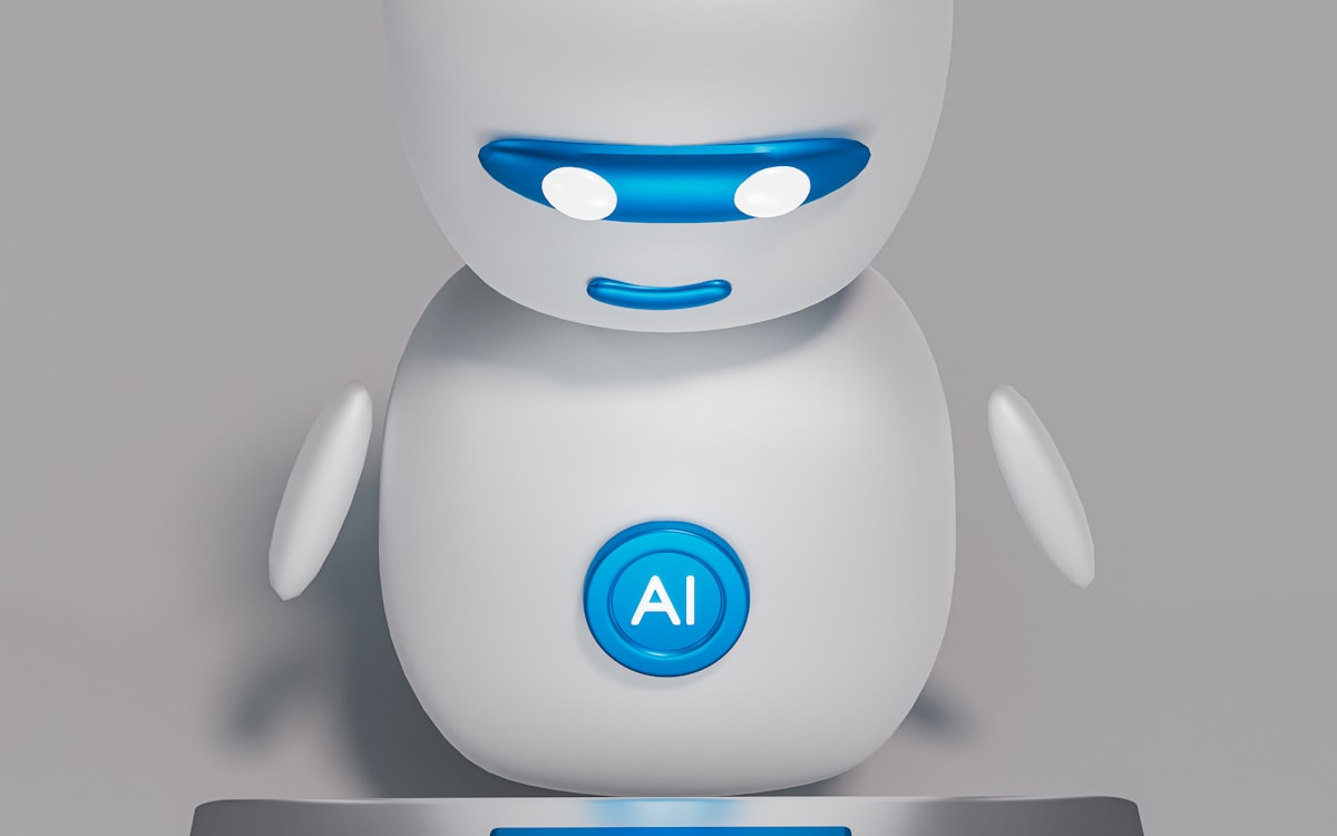 AI concept 3D rendering