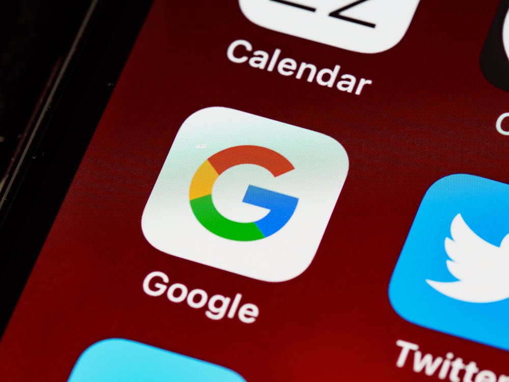 Social media app on mobile device